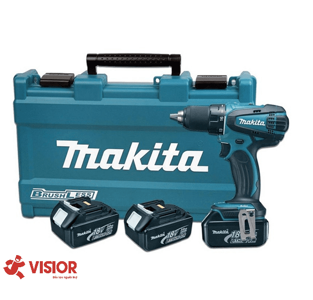 MÁY KHOAN BÚA VẶN VÍT DÙNG PIN 18V MAKITA DHP487RFJ