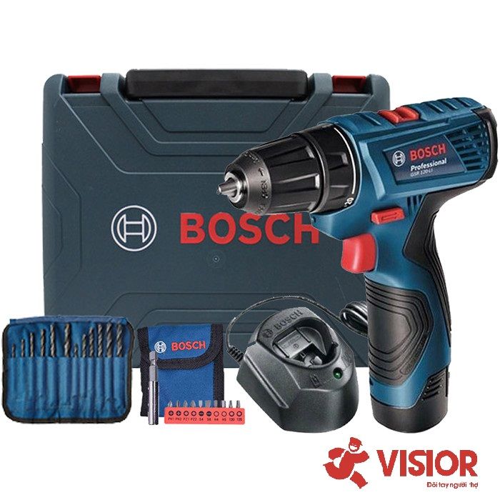 MÁY KHOAN PIN BOSCH GSR 120-LI GEN II (KÈM BỘ PHỤ KIỆN)