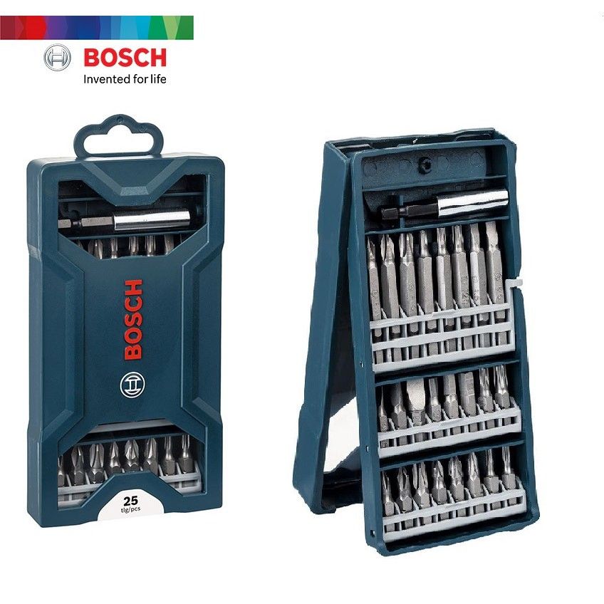 BỘ MŨI VẶN VÍT 25 MÓN BOSCH 2607017400 (XANH DƯƠNG)