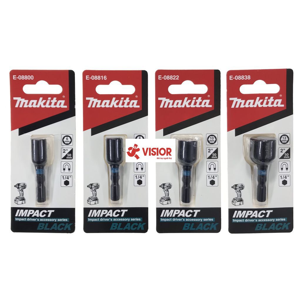 ĐẦU BẮN TÔN MAKITA BLACK 10 MM MAKITA E-08822