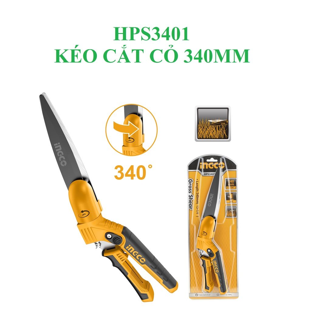 KÉO CẮT CỎ INGCO HPS3401