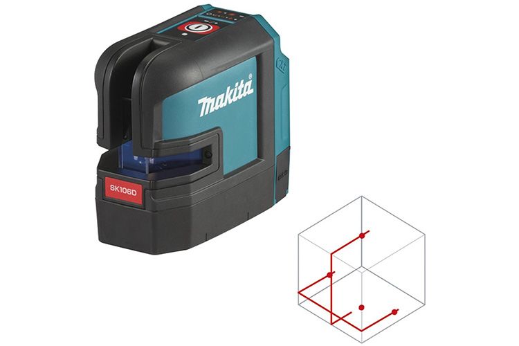 MÁY CÂN MỰC LASER 2 TIA ĐỎ DÙNG PIN 12V MAKITA SK106DZ