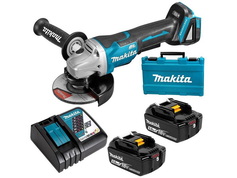 MÁY MÀI GÓC DÙNG PIN (125MM/CÔNG TẮC BÓP/BL)(18V) MAKITA DGA508RTE