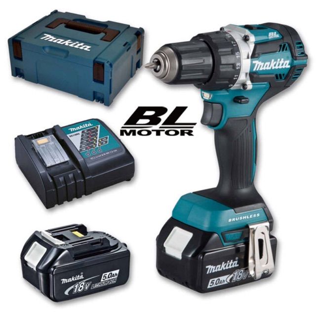 MÁY KHOAN BÚA VẶN VÍT DÙNG PIN (BL)(18V) MAKITA DHP483RTE