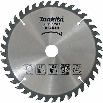 LƯỠI CƯA HỢP KIM CHO GỖ 165MMX20MMX40T MAKITA D-03349