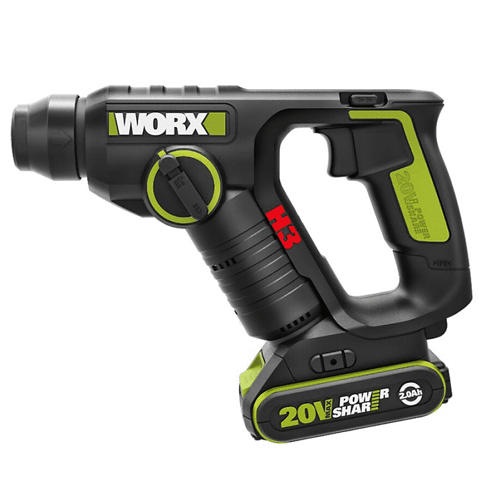 MÁY KHOAN BÚA DÙNG PIN 20V WU380S.2 - WORX GREEN