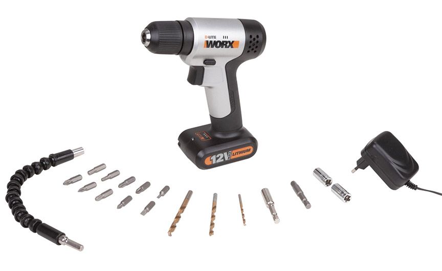 MÁY KHOAN VẶN VÍT DÙNG PIN LI-ION 12V WX104.2 (SET) - WORX ORANGE