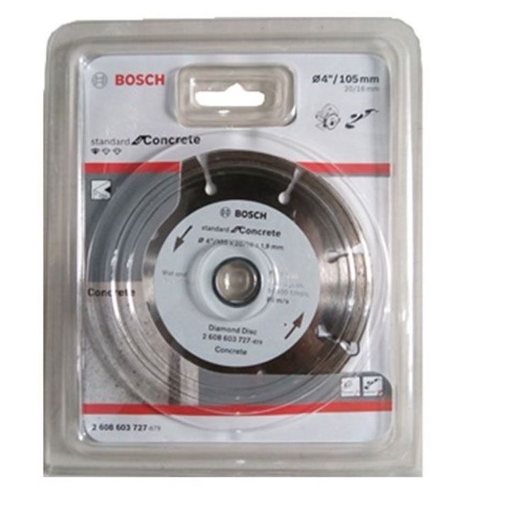 ĐĨA CẮT KIM CƯƠNG 105X20/16MM BÊ TÔNG (STANDARD) BOSCH 2608603727