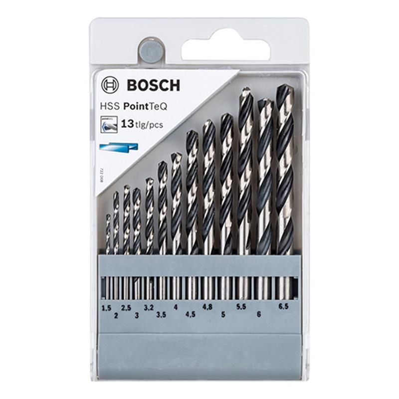 BỘ MŨI KHOAN HSS 13 MŨI 1.5 - 6.5mm BOSCH 2608577349