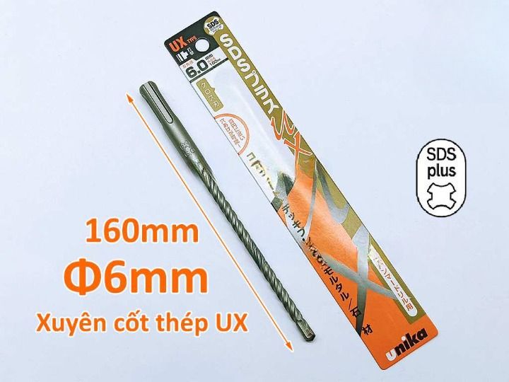 MŨI KHOAN BÊ TÔNG CHUÔI SDS UNIKA UX6.0X160mm