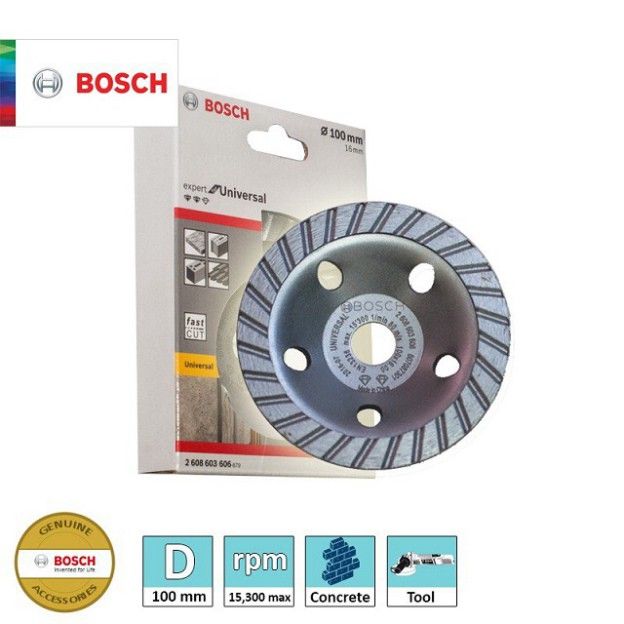 ĐÁ MÀI BÊ TÔNG 100MM UNIVERSAL BOSCH 2608603606