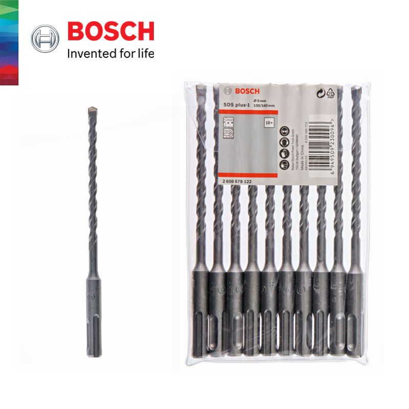 BỘ 10 MŨI KHOAN SDS PLUS-1 (6*160MM) BOSCH 2608579122