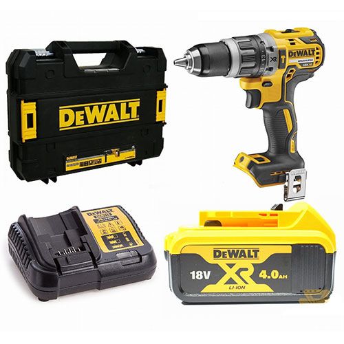 MÁY KHOAN ĐỘNG LỰC DÙNG PIN 18V DEWALT DCD796M1 - Máy, sạc, 1pin*4Ah Vali