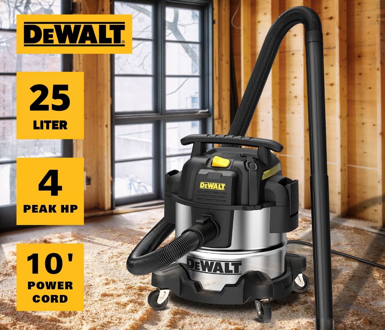 MÁY HÚT BỤI 3 CHỨC NĂNG ƯỚT/KHÔ/THỔI DEWALT DXV25S