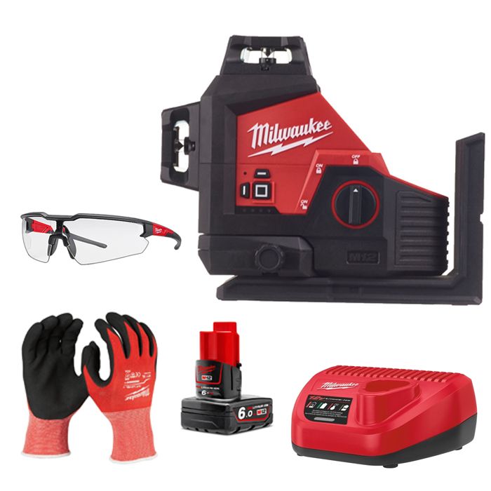 COMBO MÁY CÂN MỰC PIN MILWAUKEE M12 3PL