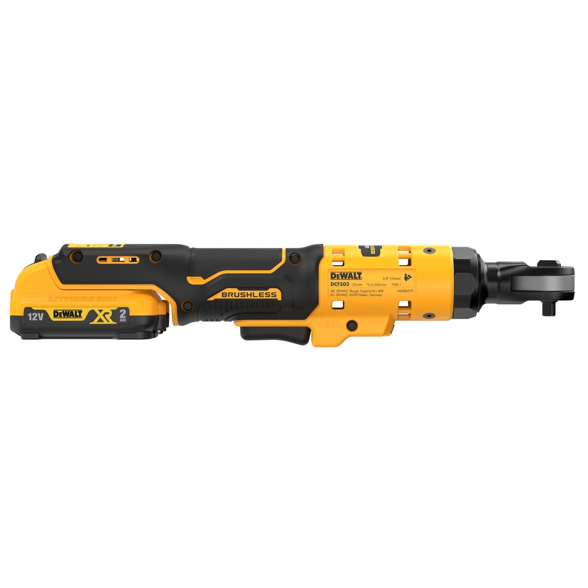 MÁY SIẾT BULONG GÓC DÙNG PIN 12V DEWALT DCF503E 3/8