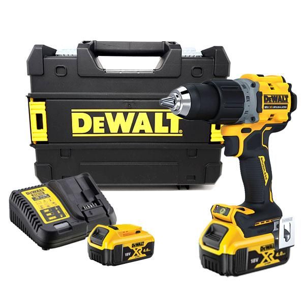 MÁY KHOAN DÙNG PIN 20V DEWALT DCD800M2T (Máy, sạc, 2pin*4Ah Vali)