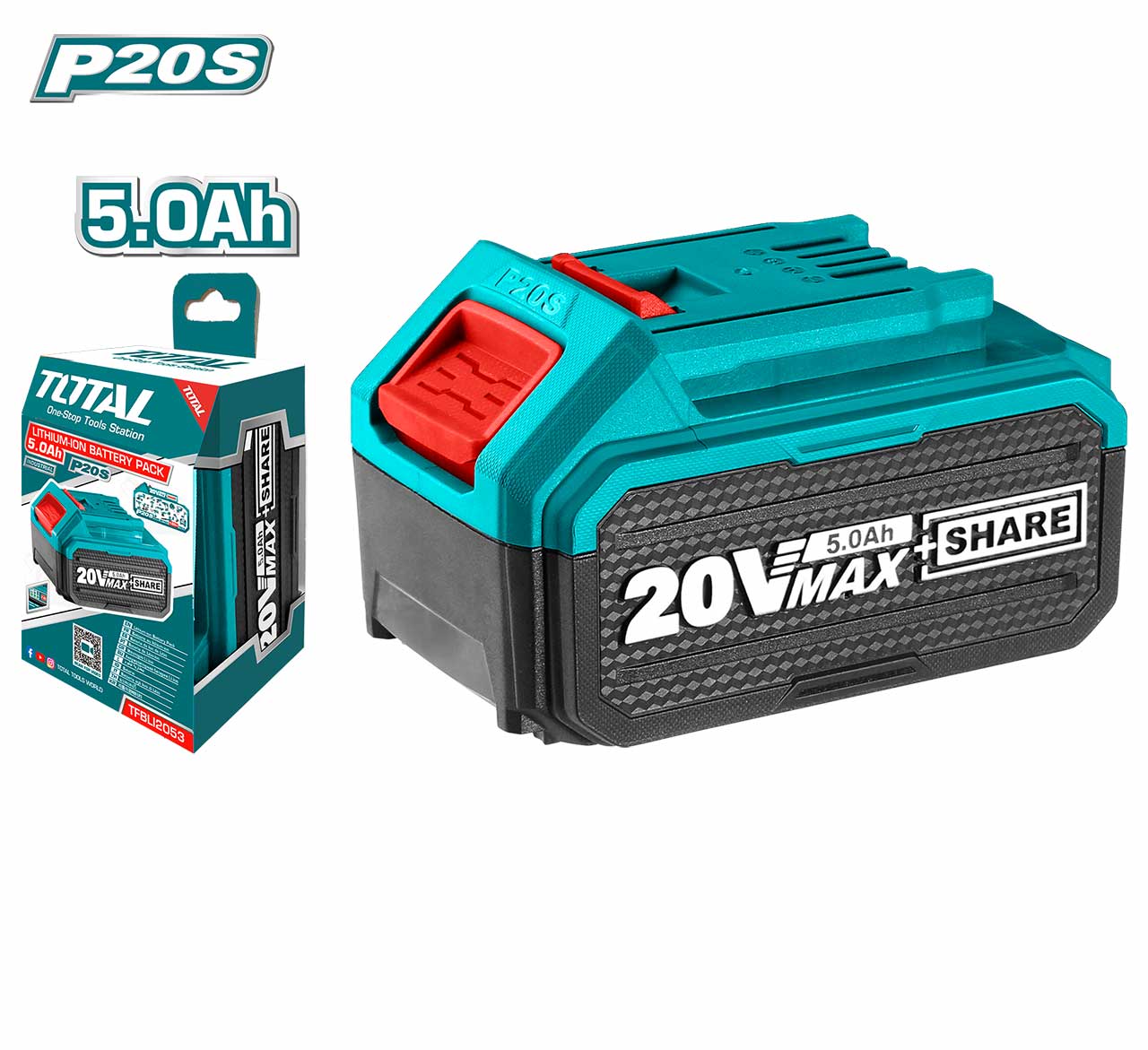 PIN TOTAL 20V 5.0AH LITHIUM-ION TFBLI2053