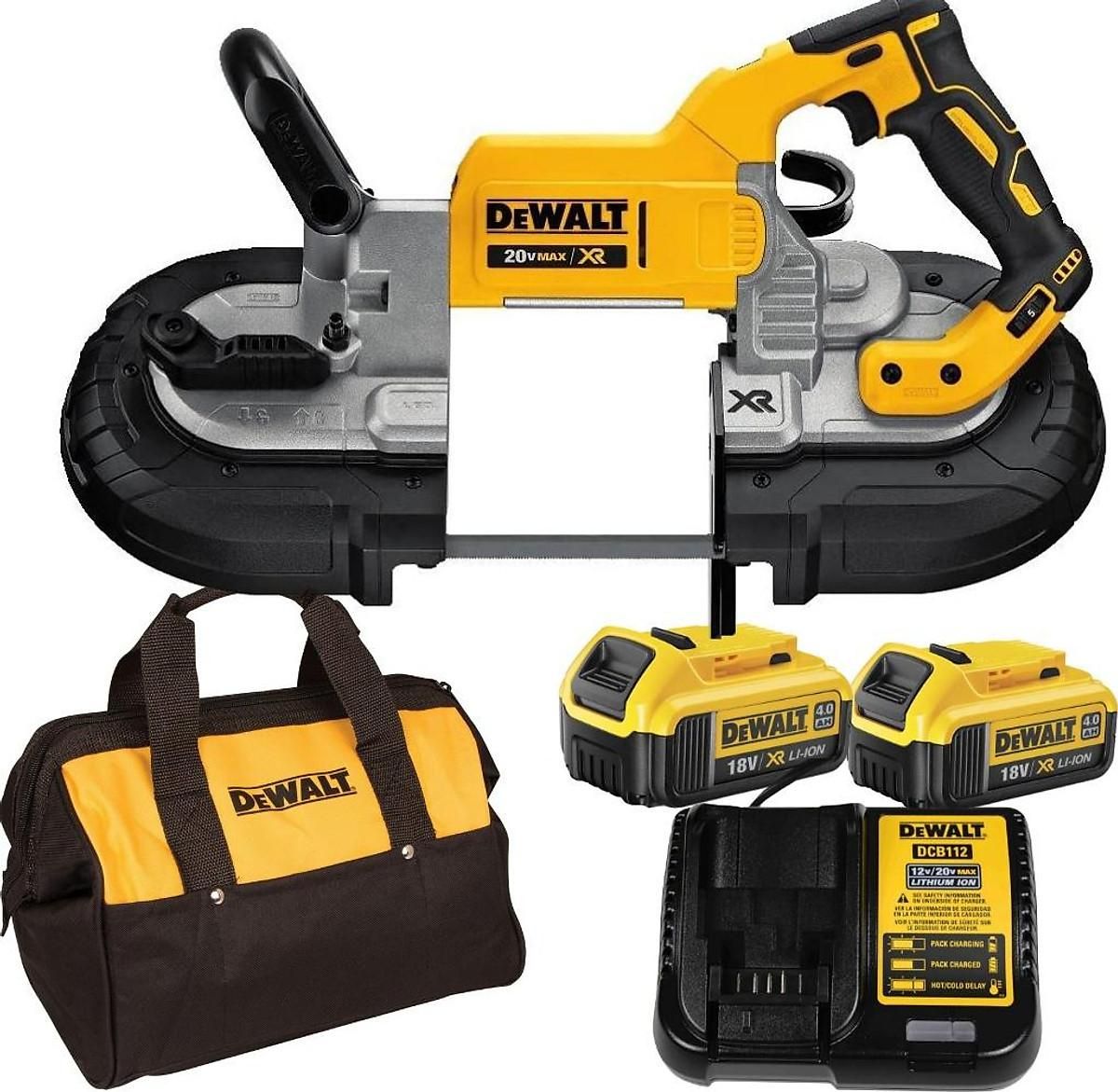 MÁY CƯA VÒNG DÙNG PIN 18V DEWALT DCS374M2 - Máy, Sạc, 2pin*4Ah Túi vải