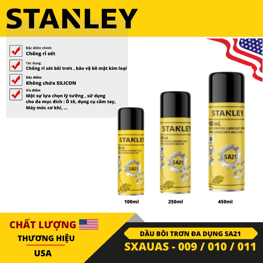 BÌNH XỊT CHỐNG RỈ SÉT 250ml STANLEY SXAUAS-010