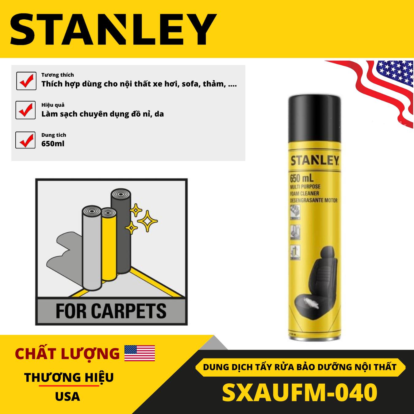 DUNG DỊCH TẨY ĐA NĂNG 650ml STANLEY SXAUMF-040