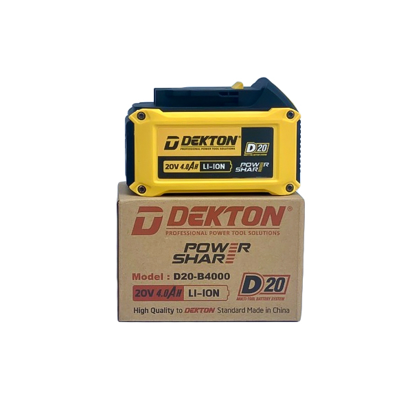 PIN DEKTON 20V 4.0Ah (chung chân pin Dewalt) D20-B4000