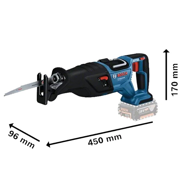 MÁY CƯA KIẾM DÙNG PIN 18V BOSCH GSA 185-LI (SOLO)