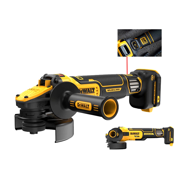 THÂN MÁY MÀI PIN 20V MAX (FVA) DEWALT DCG409VSN-B1 (CÓ CHỈNH TỐC)