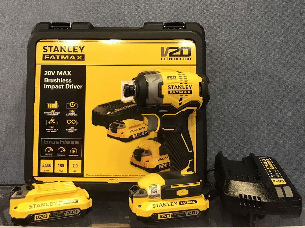 MÁY VẶN VÍT CẦM TAY 20V STANLEY SBI810D2K-B1