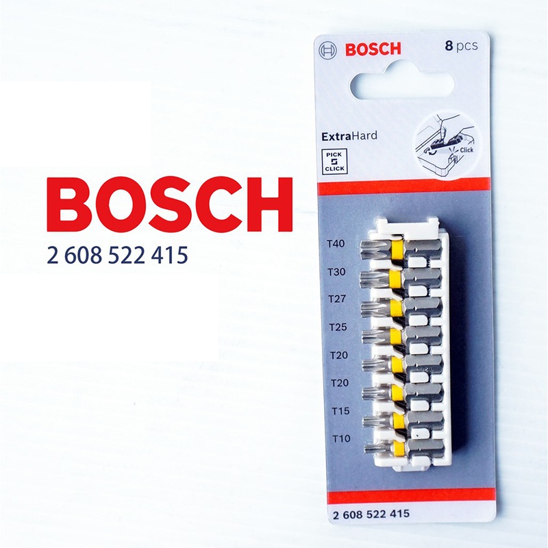 BỘ VẶN VÍT EXTRA HARD 25MM ĐẦU TORX (8 MÓN) BOSCH 2608522415