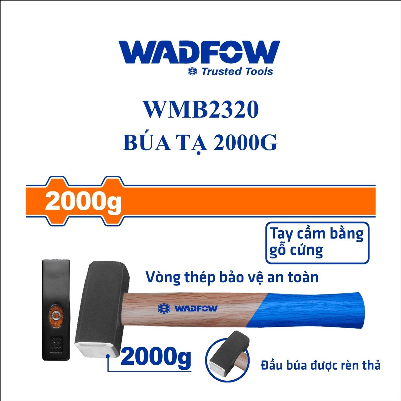 BÚA TẠ 2000G WADFOW WMB2320