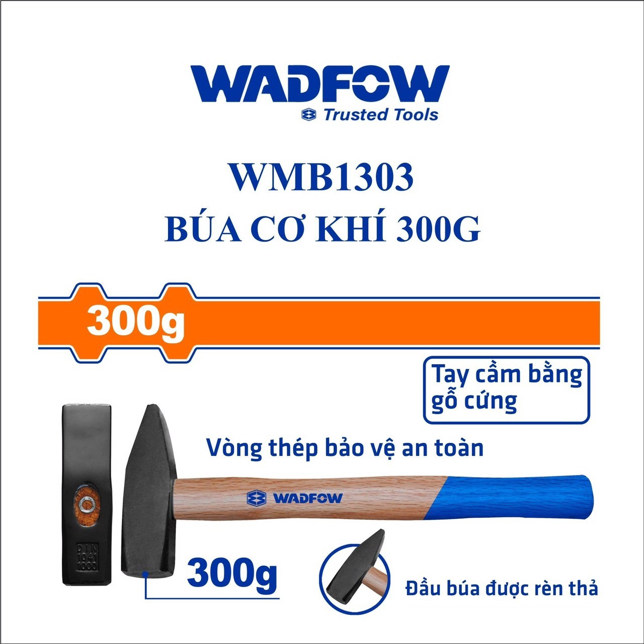 BÚA CƠ KHÍ 300G WADFOW WMB1303