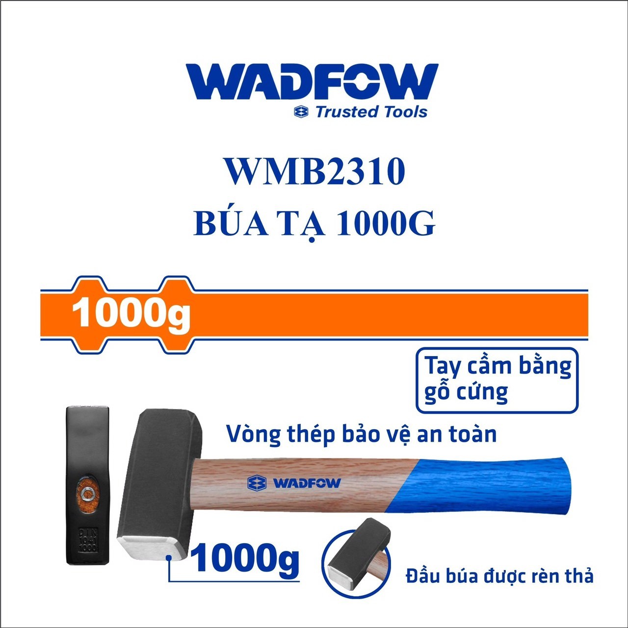 BÚA TẠ 1000G WADFOW WMB2310