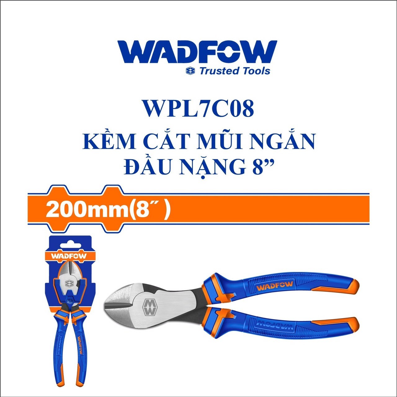 KỀM CẮT MŨI NGẮN ĐẦU NẶNG 8