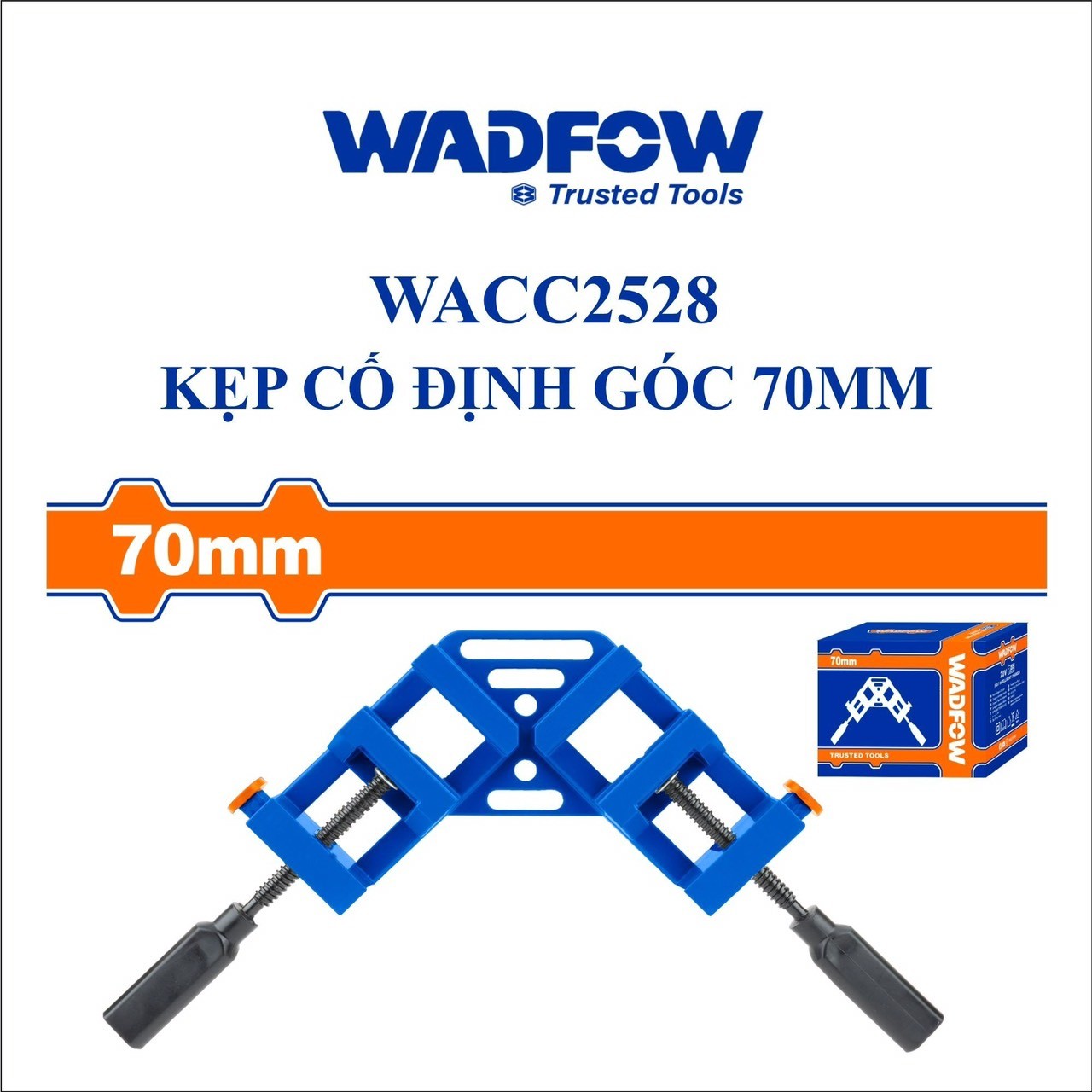 KẸP CỐ ĐỊNH GÓC 70MM WADFOW WACC2528