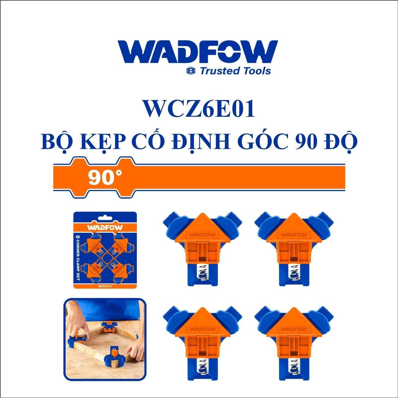 BỘ KẸP CỐ ĐỊNH GÓC 90 ĐỘ WADFOW WCZ6E01