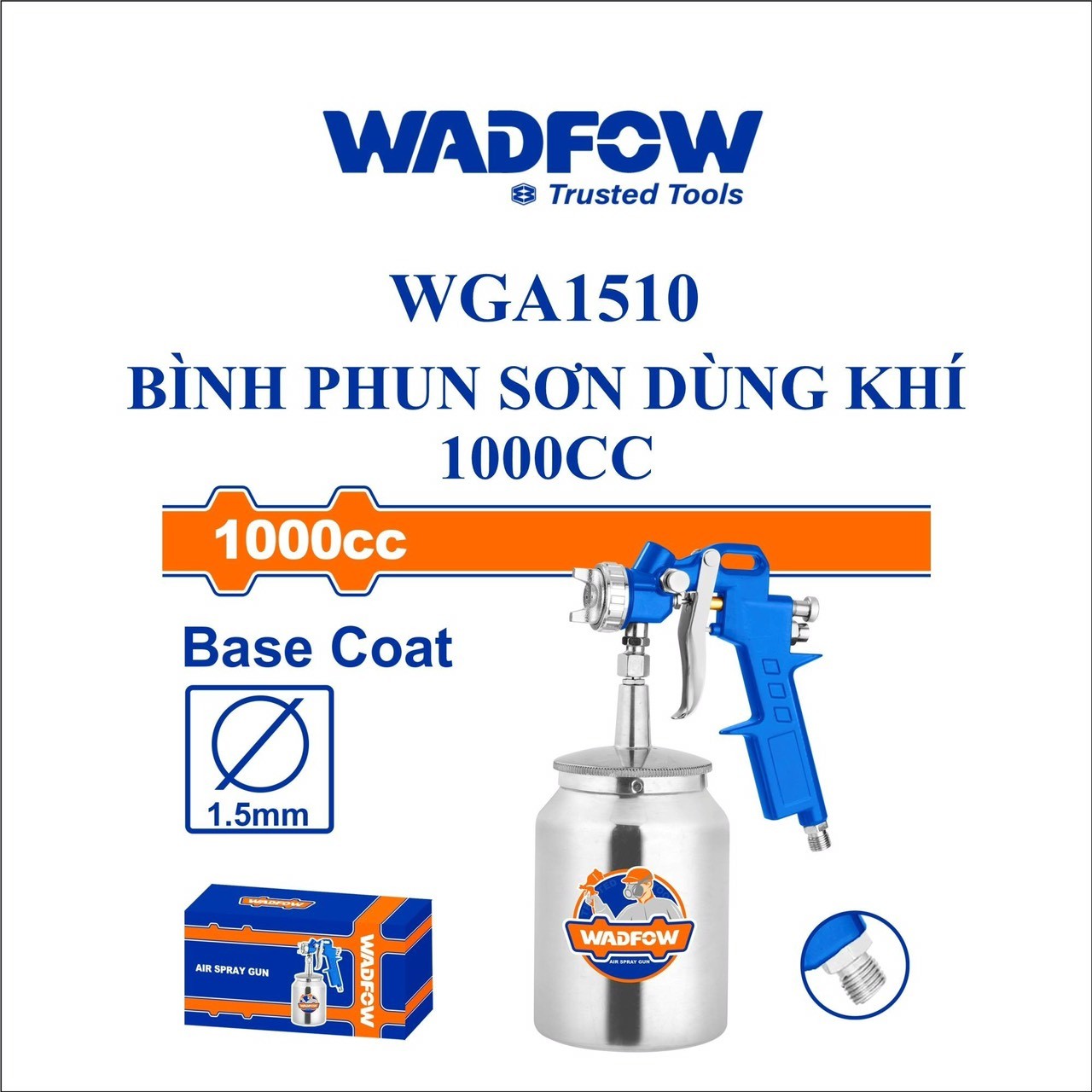 BÌNH PHUN SƠN DÙNG KHÍ 1000CC WADFOW WGA1510