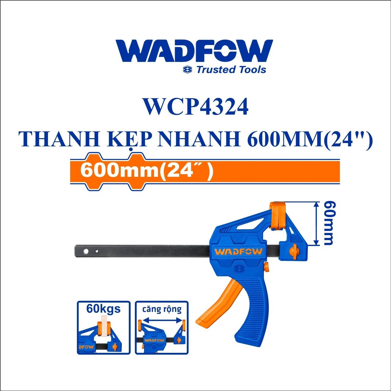 THANH KẸP NHANH 600MM(24