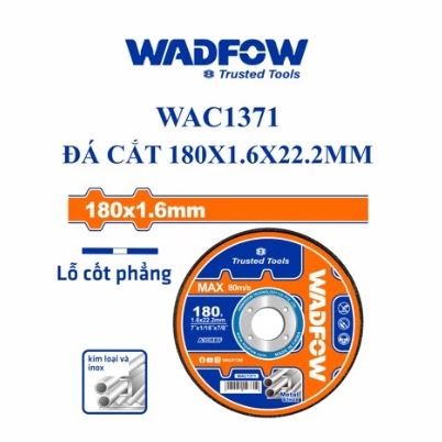 ĐÁ CẮT KIM LOẠI 180X1.6X22.2MM WADFOW WAC1371