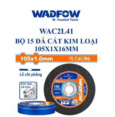 BỘ 15 ĐÁ CẮT KIM LOẠI 105X1X16MM WADFOW WAC2L41