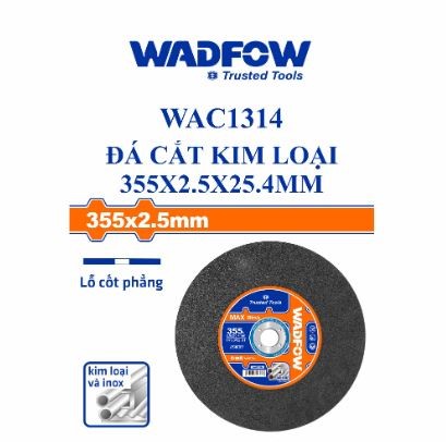 ĐÁ CẮT KIM LOẠI 355X2.5X25.4MM WADFOW WAC1314