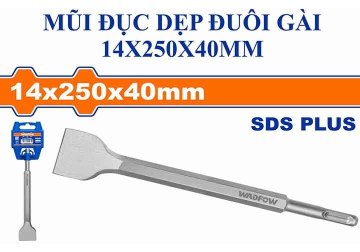 MŨI ĐỤC DẸP ĐUÔI GÀI 14X250X40MM WADFOW WGZ1203