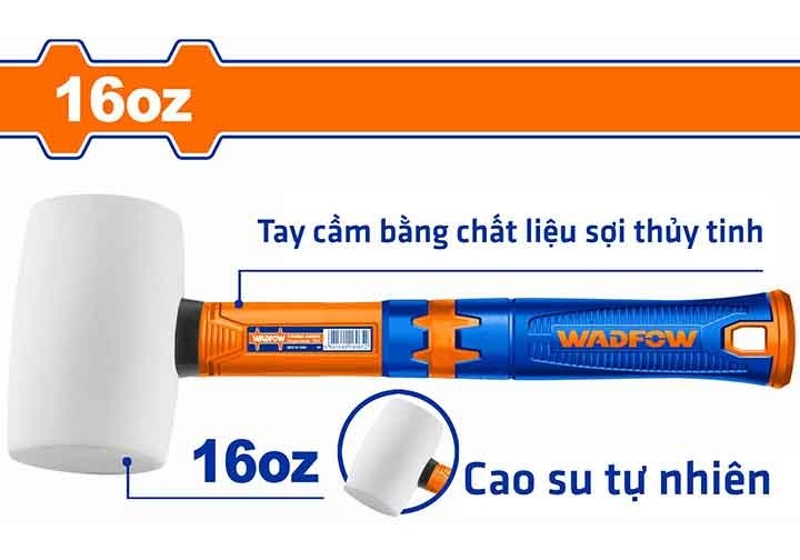 BÚA CAO SU TRẮNG 450G WADFOW WHM7304