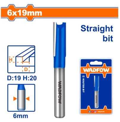 MŨI PHAY GỖ THẲNG 6X19MM WADFOW WRG1406