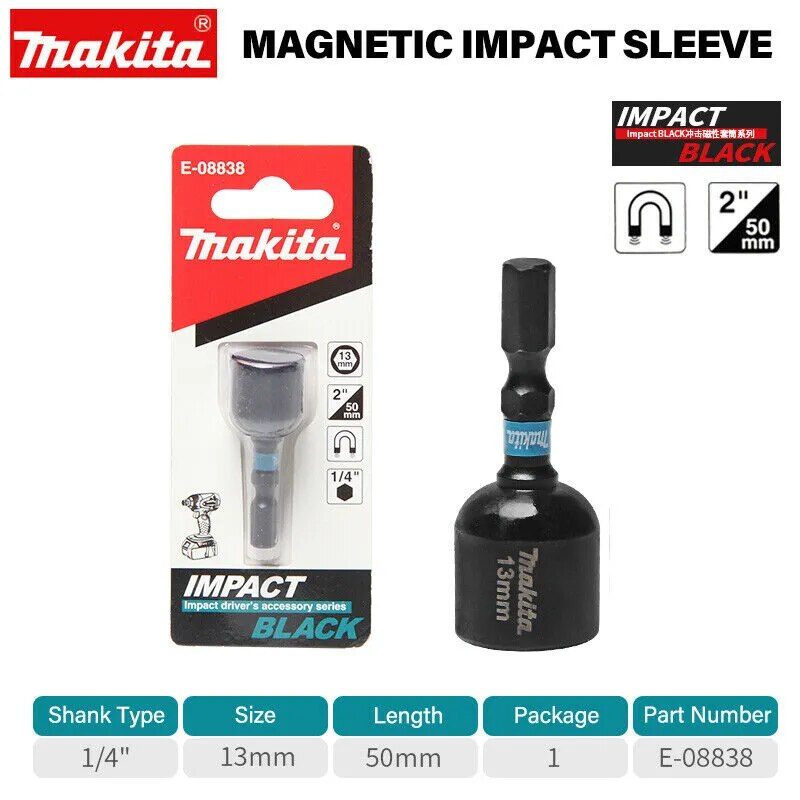 ĐẦU BẮN TÔN MAKITA BLACK 13MM MAKITA E-08838