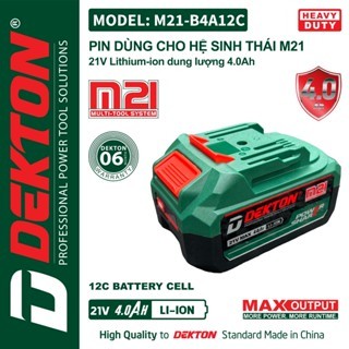 PIN DEKTON 21V 4.0AH M21-B4A12C