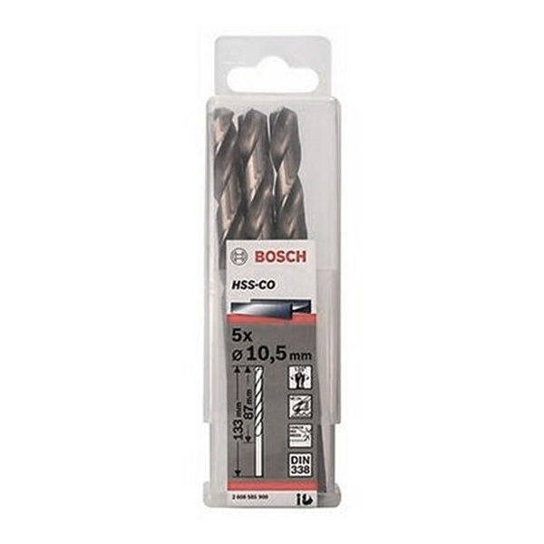 MŨI KHOAN INOX HSS-CO 10.5MM BOSCH 2608585900 (HỘP 5 MŨI)