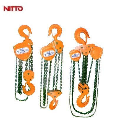 PA LĂNG NITTO 10TX5M LÊN XÍCH TẢI 20M, XÍCH KÉO 5M