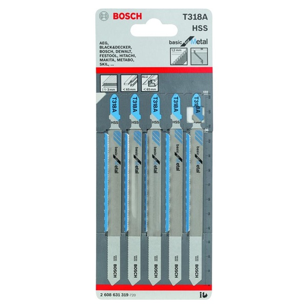 LƯỠI CƯA LỌNG SẮT T318 A BOSCH 2608631319 (BỘ 5 LƯỠI)