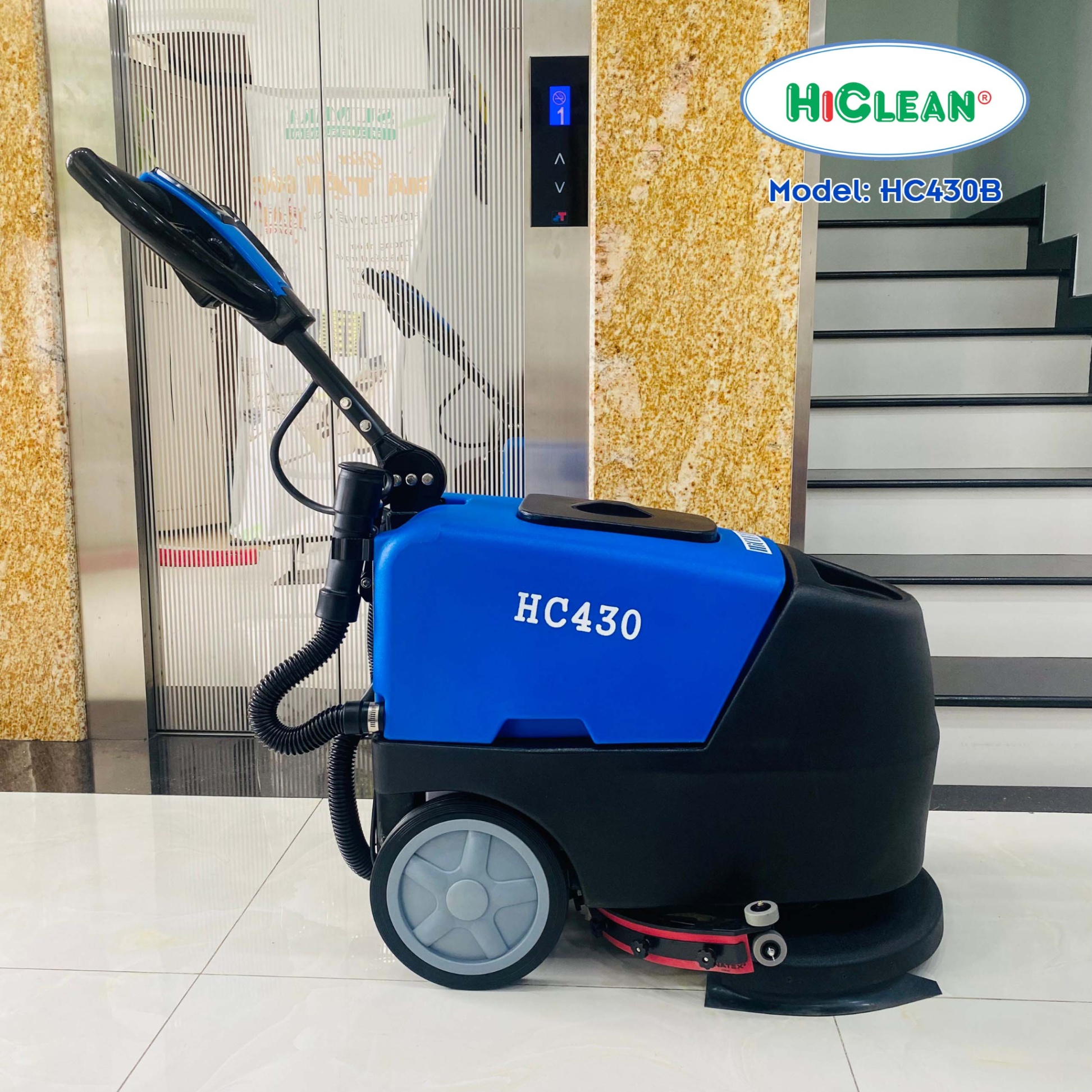 MÁY CHÀ SÀN LIÊN HỢP HICLEAN 430B DÙNG BÌNH